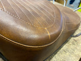 Comfort Flex Seat Harley Shovelhead FLH Electra Glide Buddy Spring Brown Vtg OEM