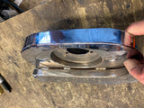 Harley Ironhead Shovelhead Scoop Ram Style Air Cleaner Backing Plate NOS Chrome