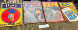 Vtg Lot 1946- 49 The Ring Boxing Magazines Ezzard Charles Joe Louis Advertising!