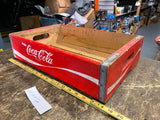 Vtg Coca-Cola Red Wood Bottle Crate Soda Box Coke Advertising Display Collector