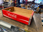 Vtg Coca-Cola Red Wood Bottle Crate Soda Box Coke Advertising Display Collector