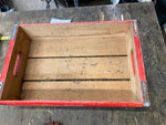 Vtg Coca-Cola Red Wood Bottle Crate Soda Box Coke Advertising Display Collector