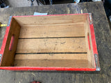 Vtg Coca-Cola Red Wood Bottle Crate Soda Box Coke Advertising Display Collector