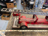 Vtg 1956 Tonka Toys TFD #5 Aerial Hydraulic Extension Ladder Toy Fire Truck!
