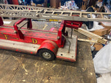 Vtg 1956 Tonka Toys TFD #5 Aerial Hydraulic Extension Ladder Toy Fire Truck!