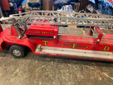 Vtg 1956 Tonka Toys TFD #5 Aerial Hydraulic Extension Ladder Toy Fire Truck!