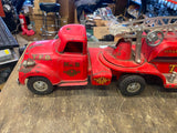 Vtg 1956 Tonka Toys TFD #5 Aerial Hydraulic Extension Ladder Toy Fire Truck!