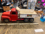 Vtg 1950s  Buddy L Double action Hydraulic Dump Truck Pressed Steel Tin Toy!