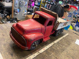 Vtg 1950s  Buddy L Double action Hydraulic Dump Truck Pressed Steel Tin Toy!
