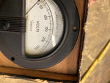 Simpson Model 125 Meter Gauge 0-250 Volts AC Amp Industrial Equipment Panel