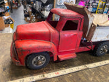 Vtg 1950s  Buddy L Double action Hydraulic Dump Truck Pressed Steel Tin Toy!