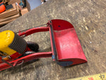 Vtg Louis Marx 50's Tin Toy Tractor front Loader Driver Litho Farm Equipment!