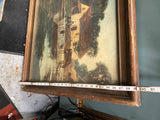 Vtg 1930's Washington Mother Picture Painting Print Framed Antique REvolution!