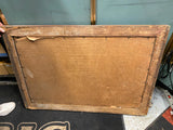 Vtg 1930's Washington Mother Picture Painting Print Framed Antique REvolution!