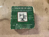 Vintage 1930s "A Singer For The Girls" Real Mini Sewing Machine W/ Clamp & Box