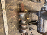 Vtg Antique Enterprise Tinned No. # 12 Meat Chopper Grinder USA Butcher Kitchen