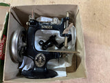 Vintage 1930s "A Singer For The Girls" Real Mini Sewing Machine W/ Clamp & Box