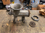 Vtg Antique Enterprise Tinned No. # 12 Meat Chopper Grinder USA Butcher Kitchen