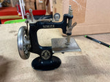Vintage 1930s "A Singer For The Girls" Real Mini Sewing Machine W/ Clamp & Box