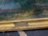 Vtg 1930's Dawn of Intelligence Picture Painting Print Framed Antique Peasant Fa