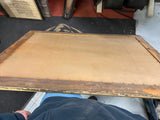 Vtg 1930's Dawn of Intelligence Picture Painting Print Framed Antique Peasant Fa