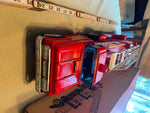 Vtg Buddy L Aerial Ladder Fire engine truck Steel #5451 original Box 60's Minty!