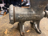 Vtg Antique Enterprise Tinned No. # 12 Meat Chopper Grinder USA Butcher Kitchen