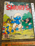 Vtg Jumbo1982 Smurfs By Peyo 10x13 Comic Book #1 Marvel Comics Collectible!