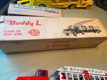 Vtg Buddy L Aerial Ladder Fire engine truck Steel #5451 original Box 60's Minty!