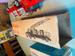 Vtg Buddy L Aerial Ladder Fire engine truck Steel #5451 original Box 60's Minty!