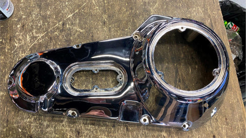 Chrome Outer Primary Cover 4 Speed Harley Shovelhead 70-84 FLH Electra Glide TAB