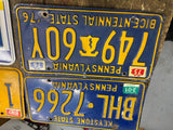 Vtg Lot Truck Auto License plates PA 1958 1976 bicentenial Keystone man cave dec