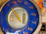 vtg oem Panhead Blue face Speedometer Factory Original Harley Beck Face Works!
