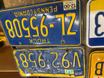 Vtg Lot Truck Auto License plates PA 1958 1976 bicentenial Keystone man cave dec