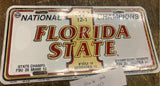 Florida state University FSU 1993 National Champs Vtg License Plate Swamp bowl