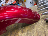 Front Fender Maroon Harley Softail Fatboy flstf double gold stripe 16" Wheel