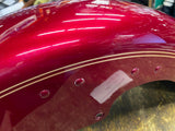 Front Fender Maroon Harley Softail Fatboy flstf double gold stripe 16" Wheel