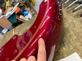 Front Fender Maroon Harley Softail Fatboy flstf double gold stripe 16" Wheel