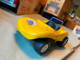 Vtg 1970's Tonka Toy Tin Dune Fun Buggy 7" yellow Car Truck VW