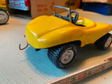 Vtg 1970's Tonka Toy Tin Dune Fun Buggy 7" yellow Car Truck VW