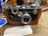 VTG Argus C-3 "The Brick" 35mm Rangefinder Camera 35mm Leather Case Orig box!