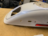 Pearl White Rear Fender Harley Softail Deuce FXSTD Silver pin OEM Factory nice!