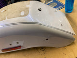 Pearl White Rear Fender Harley Softail Deuce FXSTD Silver pin OEM Factory nice!