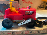 Vtg 1950's Marx Toys Wind Up Climbing Tractor #1312 Driver Minty Orig Box Works!