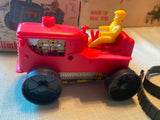 Vtg 1950's Marx Toys Wind Up Climbing Tractor #1312 Driver Minty Orig Box Works!