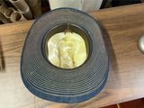 The Rustler Blue Denim Jean Western Cowboy Hat Vintage 7 1/4