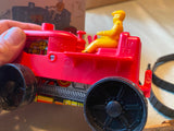 Vtg 1950's Marx Toys Wind Up Climbing Tractor #1312 Driver Minty Orig Box Works!