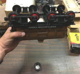 Vtg Jim Beam Railroad Decanters EMPTY JB Turner Barrel Car Caboose Wood Freight