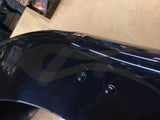 Vivid Black Rear Fender Harley Softail Heritage Ghost Flames Factory OEM Nice!