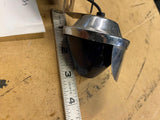 Vtg Truck Marker Lights Blue Lens visors Harley Chopper Custom Bullet Trailer PR